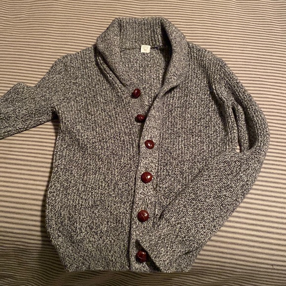 Crewcuts Heather Grey Cardigan Size 12 - Picture 1 of 3